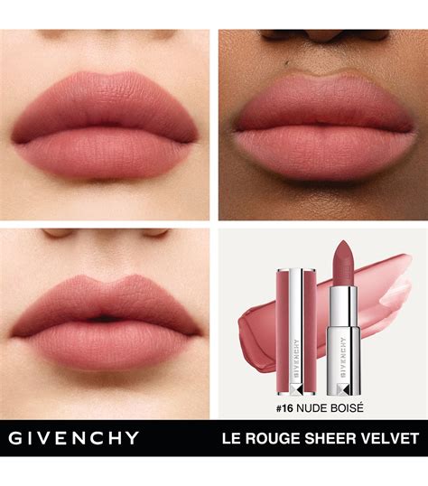 givenchy sheer velvet 16|givenchy le rouge velvet.